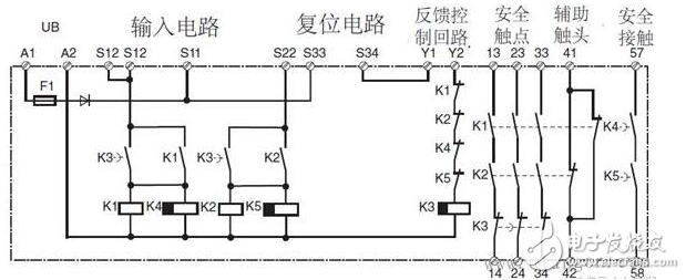 安全繼電器工作原理、接線圖、使用方法